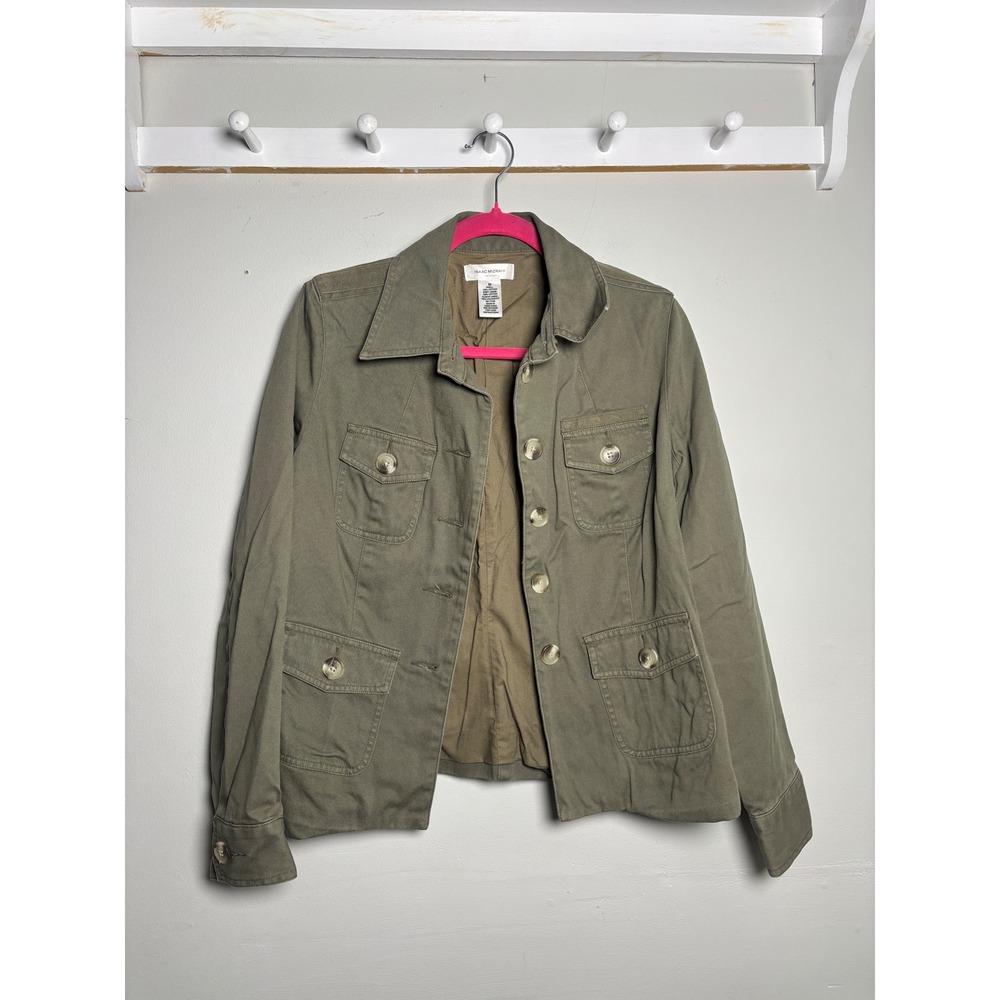 Isaac Mizrahi for Target Utility Field Jacket Women's M Olive Cotton